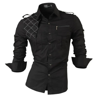 jeansian Spring Autumn Features Shirts Men Casual Shirt New Arrival Long Sleeve Casual Male Shirts K034