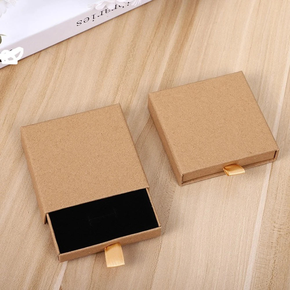Thicken Paper Drawer Jewelry Box Greeting Card for Necklace Bracelet Ring Gift Display Case Jewelry Packaging Boxes Wholesale - AMULET RING STORE