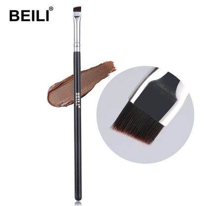 BEILI Ultra Thin Eyebrow Makeup Brush Set For Professional Eyeliner Eyelash Concealer Detail Brushes Make up Beauty Product - AMULET RING STORE
