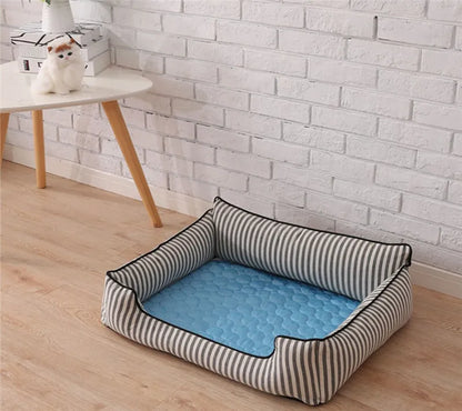 Dog Mat Cooling Summer Pad Mat For Dogs Cat Blanket Sofa Breathable Pet Dog Bed Summer Washable For Small Medium Large Dogs Car - AMULET RING STORE