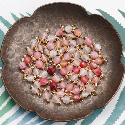 GUFEATHER,50pcs/lot,M899,jewelry accessories,18k gold plated,copper metal,natural stone,hand made,diy earrings,jewelry making - AMULET RING STORE