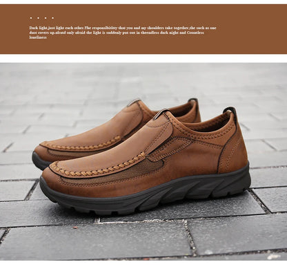 Men Casual Shoes Breathable Loafers Sneakers 2023 New Fashion Comfortable Flat Handmade Retro Leisure Loafers Shoes Men Shoes