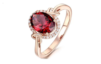 ZDADAN 925 Sterling Silver Big Oval Ruby Zircon Ring For Women Temperament Jewelry Accessories Gift