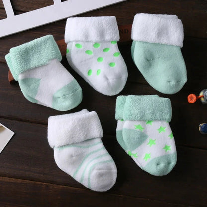 5Pcs/lot Infant Baby Socks Summer Baby Socks for Girls Cotton Newborn Boy Toddler Socks Baby Clothes Accessories - AMULET RING STORE