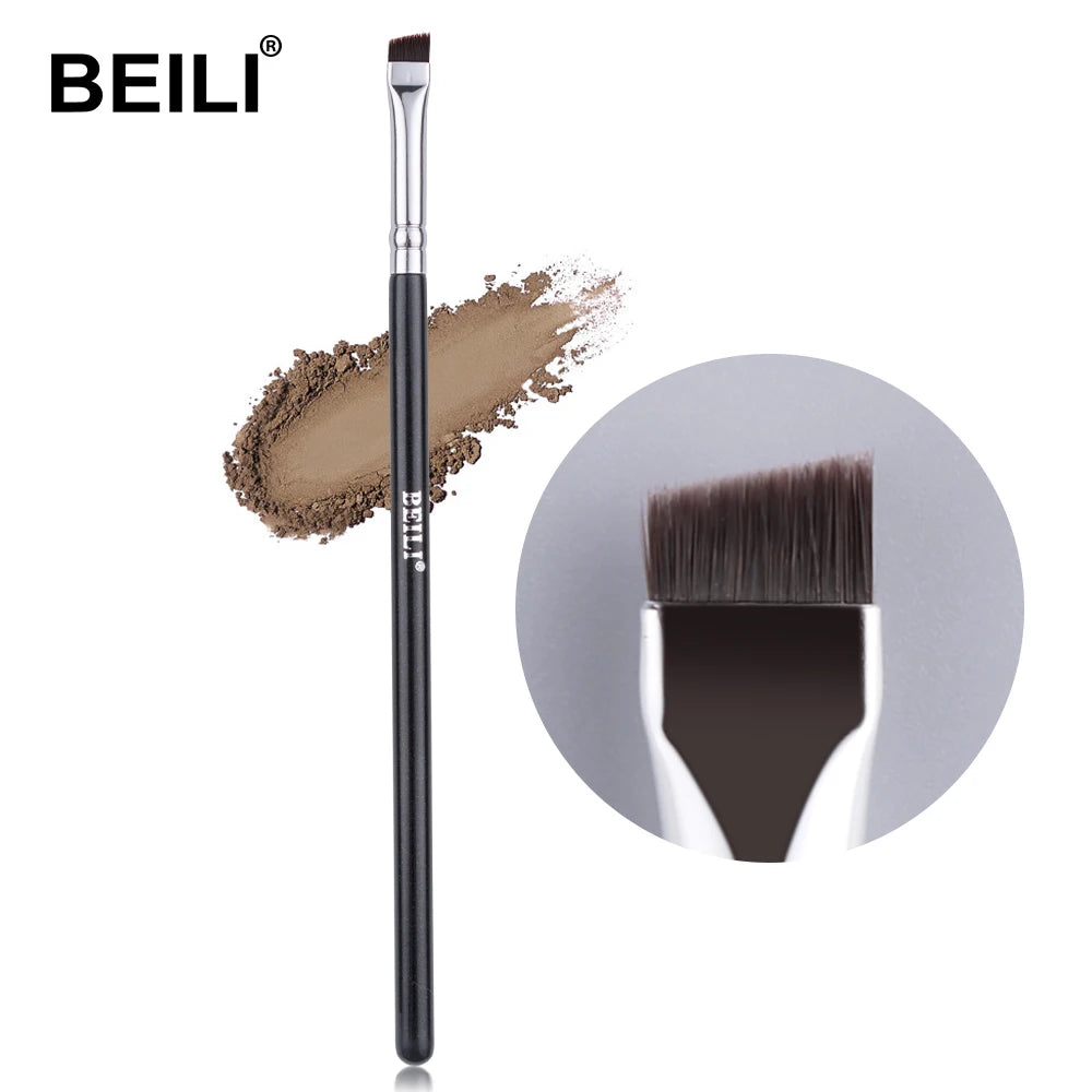 BEILI Ultra Thin Eyebrow Makeup Brush Set For Professional Eyeliner Eyelash Concealer Detail Brushes Make up Beauty Product - AMULET RING STORE