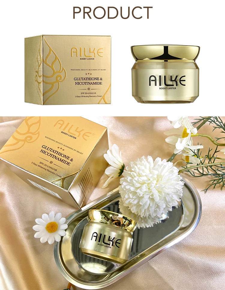 AILKE Dark Spot Corrector Bleaching Hydration Facial Cream With Spf35+ Lighting Skin Tone Korean Anti-sunburn Face Skin Care