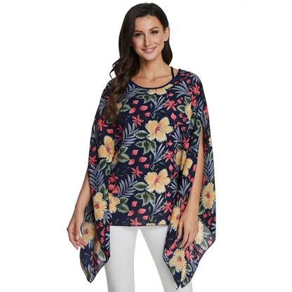 BHflutter 4XL 5XL 6XL Plus Size Women Clothing 2018 Boho Style Batwing Chiffon Summer Dress Mini Casual Beach Dresses Vestidos - AMULET RING STORE