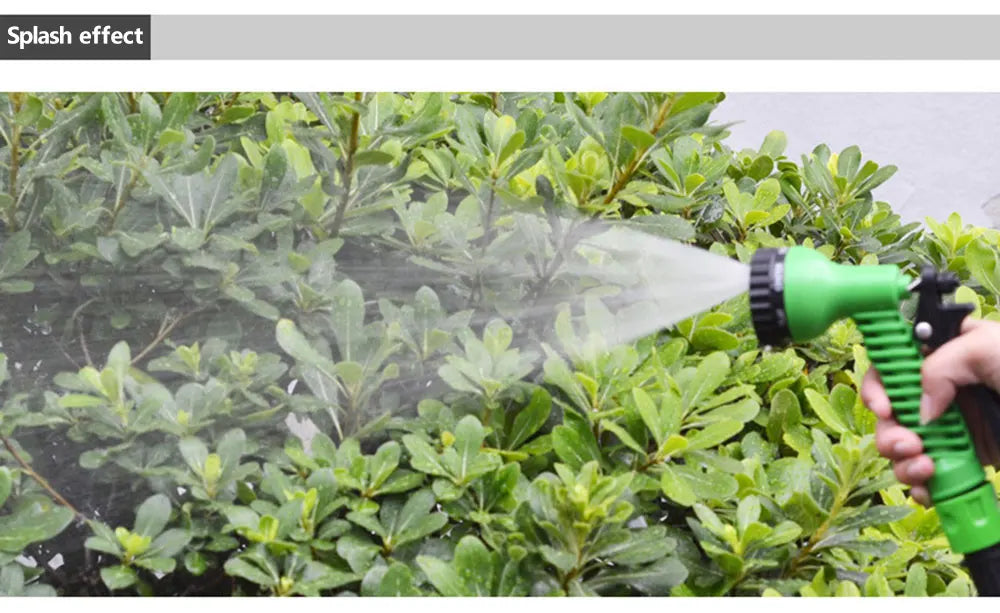 Garden Hose Pipe Water Hose Expandable Magic Hose 7 Patterns Water Gun Foam Pot flexible reels hose Car Wash Gun Sprayer - AMULET RING STORE