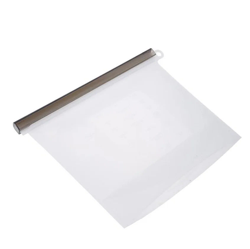 1000ml Reusable Silicone Food Grade Storage Bag Lunch Sandwich Snack Liquid Lunch Fruit Freezer Zip Seal Bags 4 Colors - AMULET RING STORE