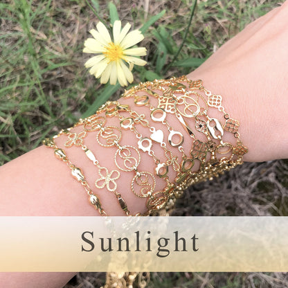 YEGUI C164,jewelry accessories,diy chain,18k gold plated,0.3microns,copper metal,diy bracelet necklace,jewelry making,1m/lot - AMULET RING STORE