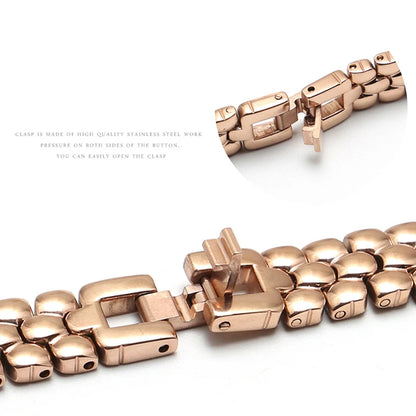 Stainless steel watchband  6mm 8mm 10mm silver golden bracelet Replacement strap for size dial lady's fashion watch Bracelet