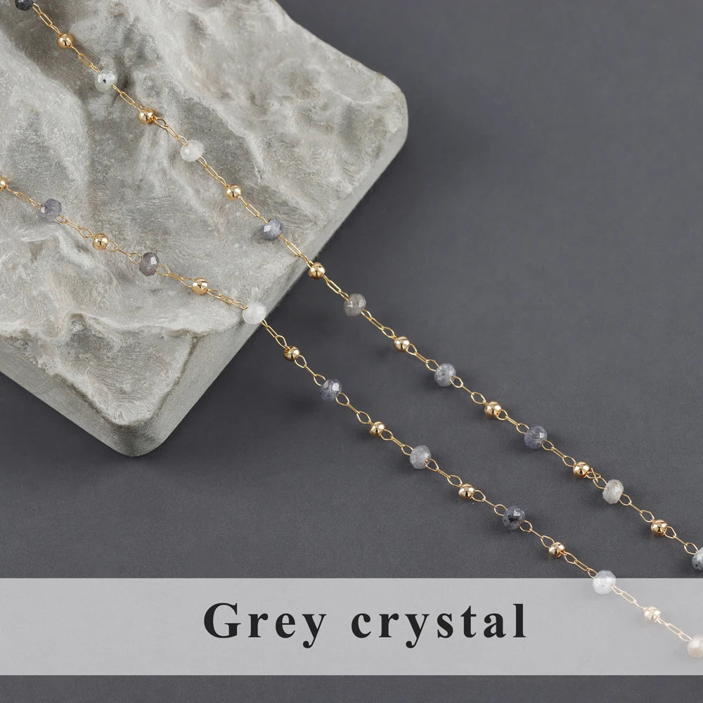 GUFEATHER C256,diy chain,stainless steel,natural gemstone,pass REACH,nickel free,jewelry making,diy bracelet necklace,1m/lot - AMULET RING STORE