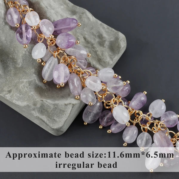 GUFEATHER M987,jewelry accessories,pass REACH,nickel free,18k gold plated,copper,natural stone,diy chain,jewelry making,10cm/lot - AMULET RING STORE