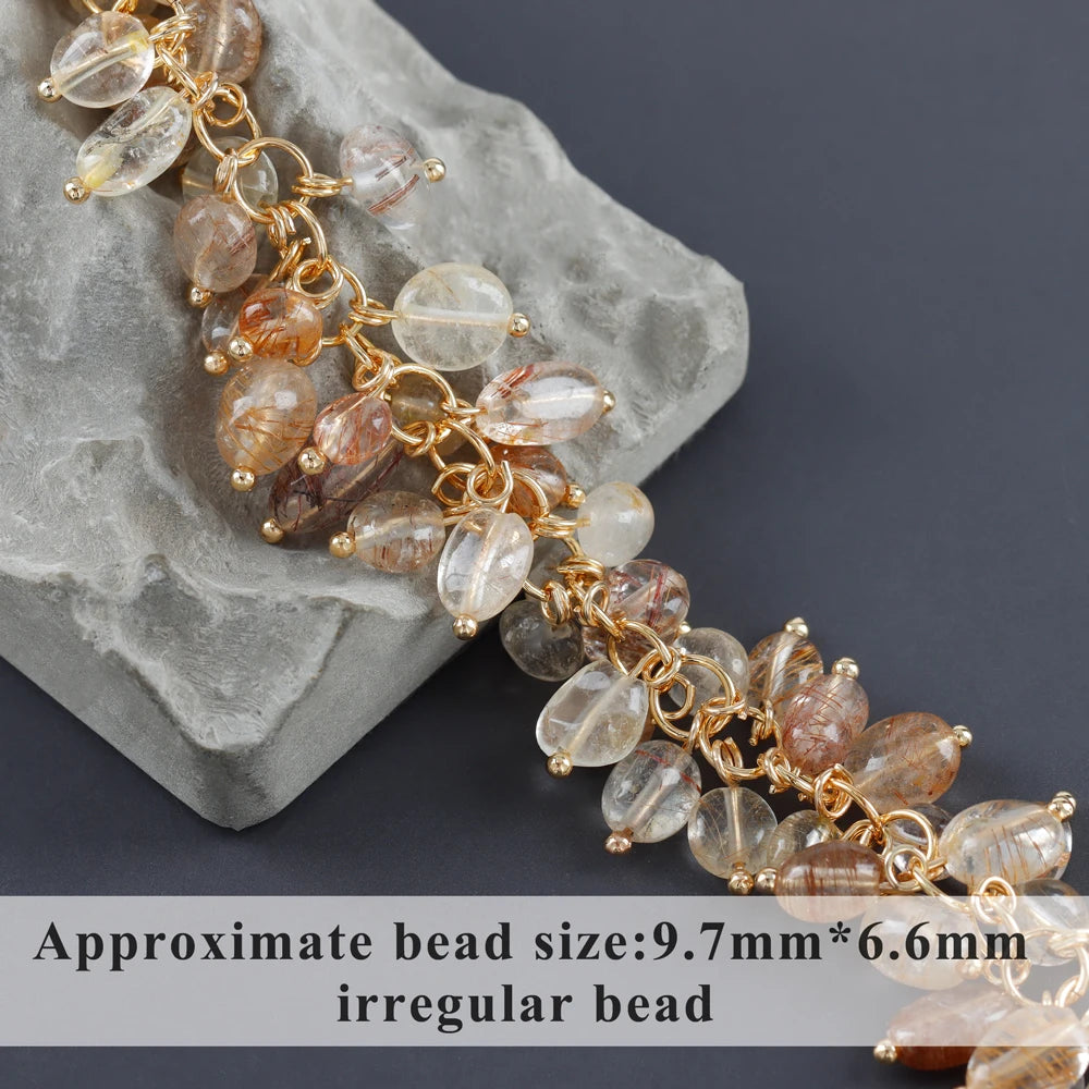 GUFEATHER M987,jewelry accessories,pass REACH,nickel free,18k gold plated,copper,natural stone,diy chain,jewelry making,10cm/lot - AMULET RING STORE