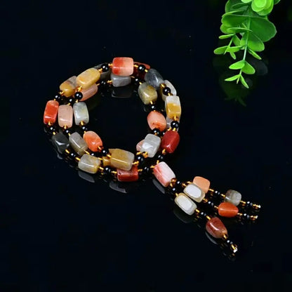 Genuine Natural Green Jade Beaded Necklace Women Fashion Charms Jewellery Real Chinese Jades Stone Accessories Fine Jewelry