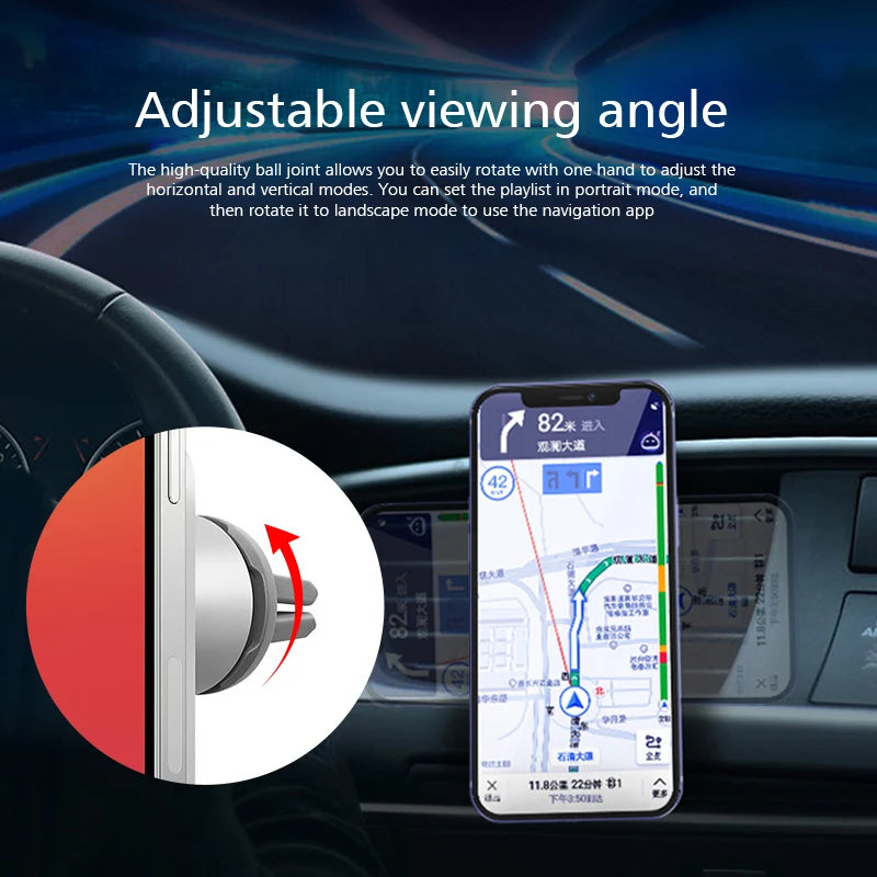 15W Magnetic Wireless Car Charger Mount Adsorbable Phone For iPhone 15 14 13 Pro Max adsorption Fast Wireless Charging Holder
