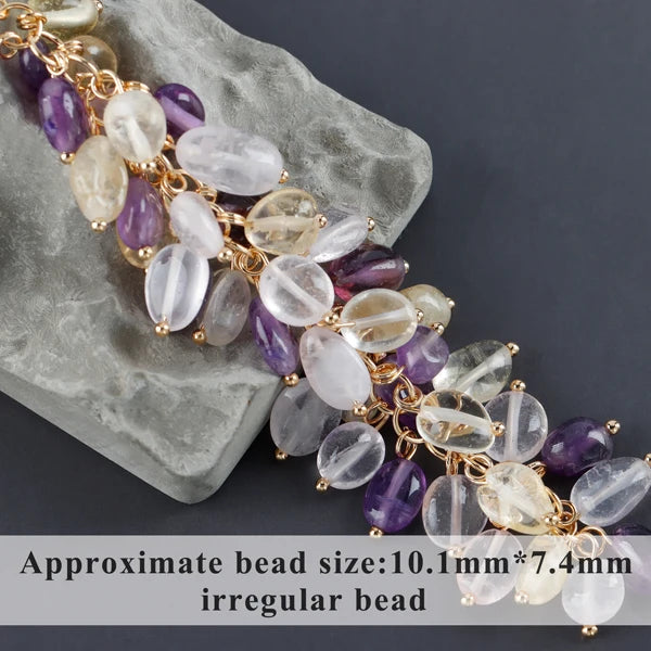 GUFEATHER M987,jewelry accessories,pass REACH,nickel free,18k gold plated,copper,natural stone,diy chain,jewelry making,10cm/lot - AMULET RING STORE