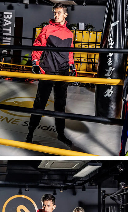 Sauna Suit Women Gym Clothing Set Men Pullover Hoodies Tops Running Fitness Exercise Sportswear Weight Loss Sweating Sports Suit