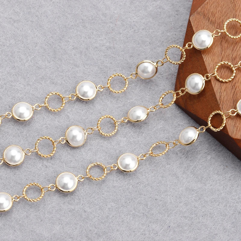 YEGUI C164,jewelry accessories,diy chain,18k gold plated,0.3microns,copper metal,diy bracelet necklace,jewelry making,1m/lot - AMULET RING STORE