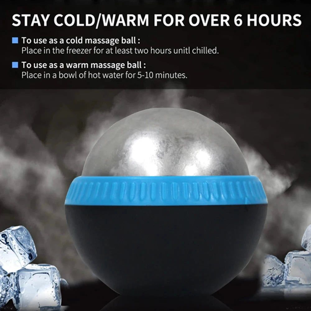 Hot/Cold Massage Roller Ball Stainless Steel Body Therapy Ice Roller Pain Relief  Deep Tissue Massage Balls Body Face Massager