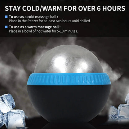 Hot/Cold Massage Roller Ball Stainless Steel Body Therapy Ice Roller Pain Relief  Deep Tissue Massage Balls Body Face Massager