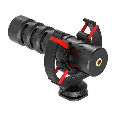 MAMEN Professional Shotgun Microphone Vlog Podcast Microfone Cardioid Pickup for Canon Nikon Camera Phone Interview Recording