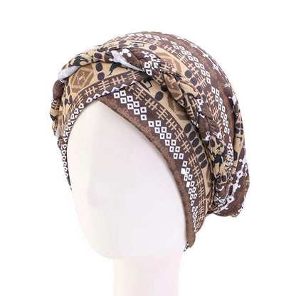 Cotton print muslim turban scarf for women islamic inner hijab caps Arab wrap head scarves femme musulman turbante mujer - AMULET RING STORE
