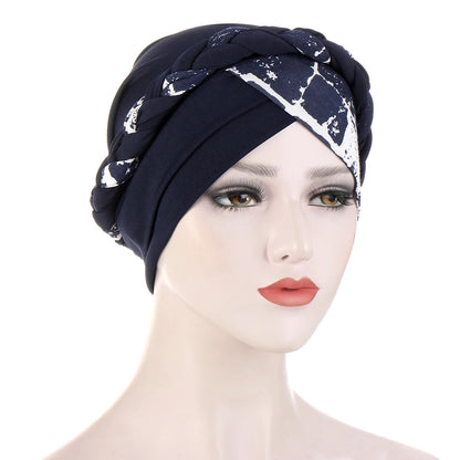 Cotton print muslim turban scarf for women islamic inner hijab caps Arab wrap head scarves femme musulman turbante mujer - AMULET RING STORE
