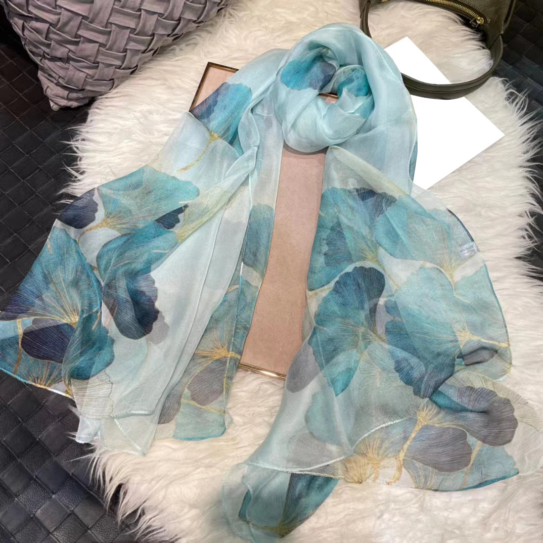 BYSIFA|New Black Pink Peony 100% Silk Shawl Scarf Women Chiffon Long Silk Scarves Cape Summer Foulard Winter Brand Scarves Wraps