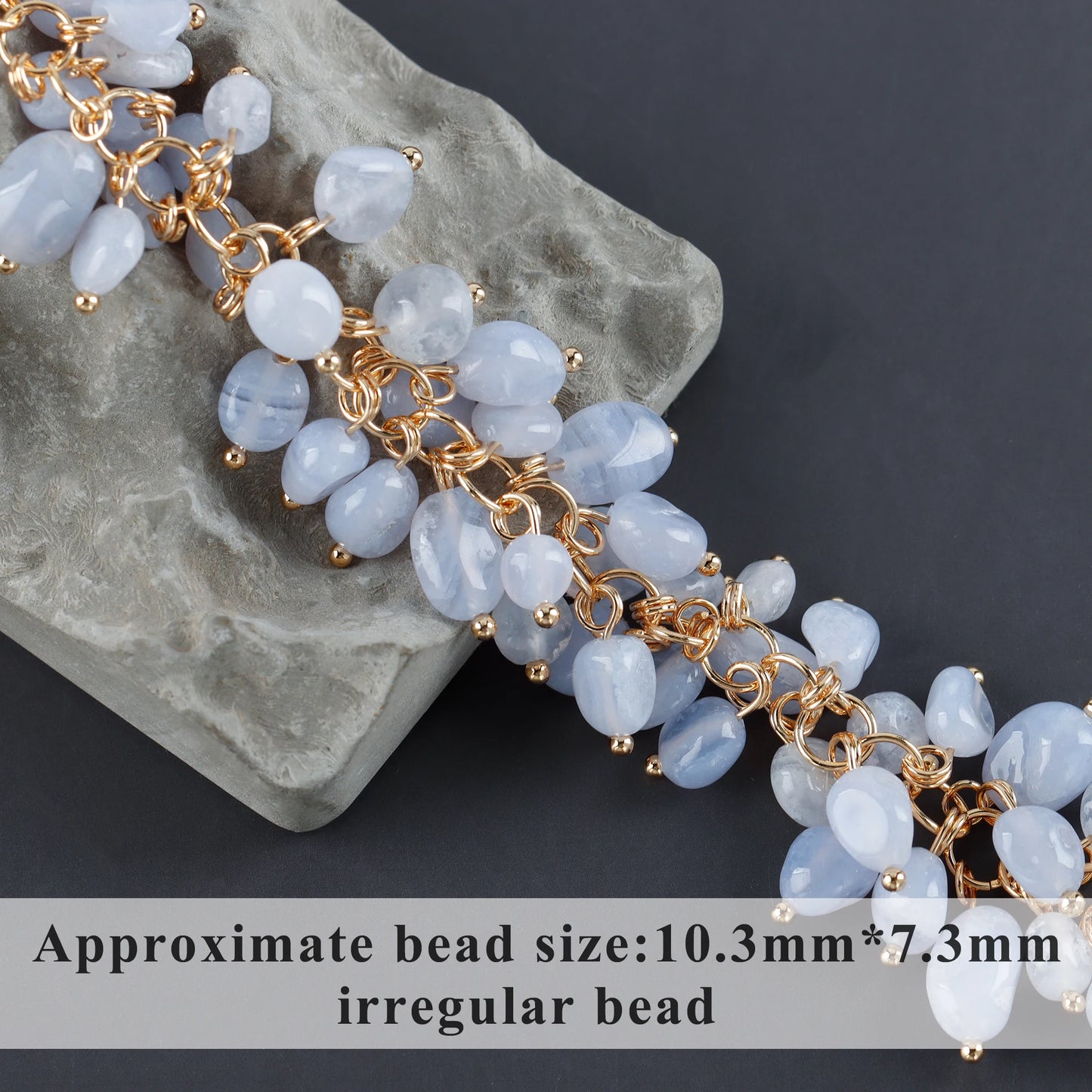 GUFEATHER M987,jewelry accessories,pass REACH,nickel free,18k gold plated,copper,natural stone,diy chain,jewelry making,10cm/lot - AMULET RING STORE