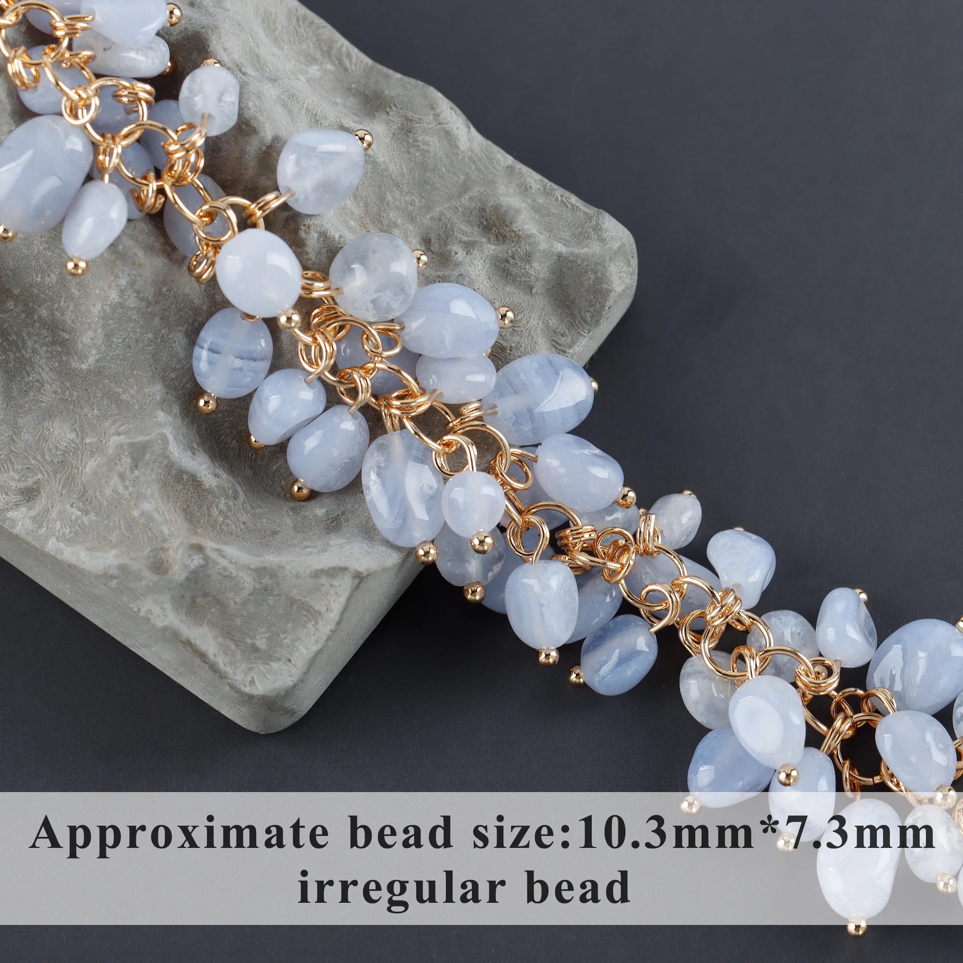 GUFEATHER M987,jewelry accessories,pass REACH,nickel free,18k gold plated,copper,natural stone,diy chain,jewelry making,10cm/lot - AMULET RING STORE