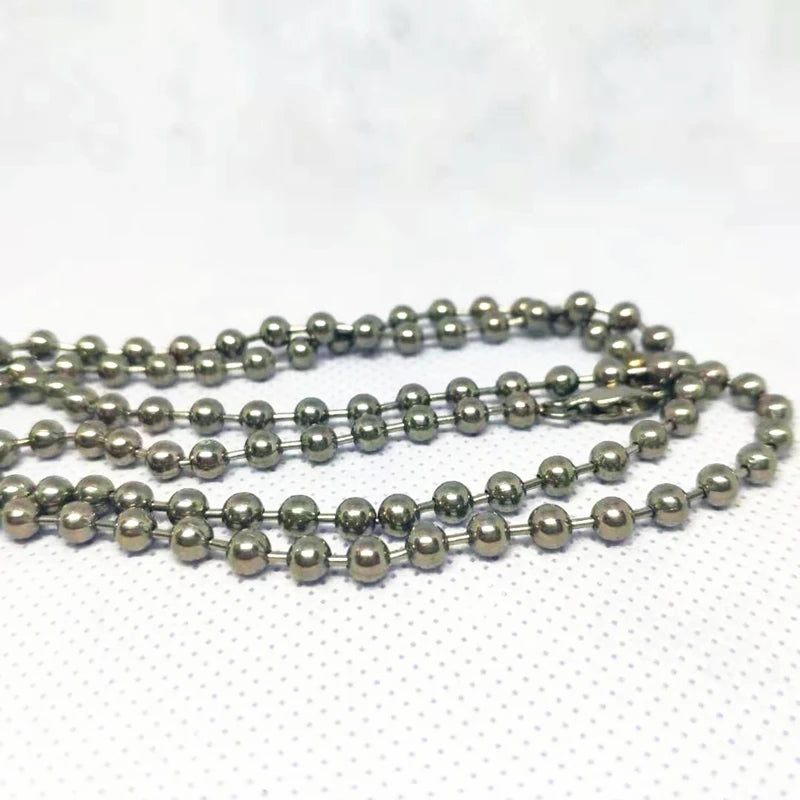 4MM Hypoallergenic Nickel Free Titanium Ball Chain for Sensitive Skin | Itchy Neck No More | Safe for Everyone