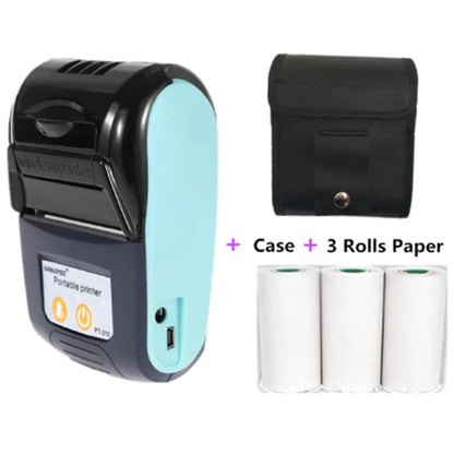 58mm Bluetooth 4.0 Thermal Printer For Phone and Computer To Print Bill POS Receipt Thermal Bluetooth Printer PT210 Model