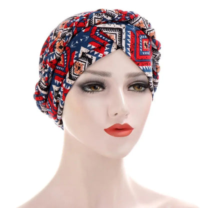 Cotton print muslim turban scarf for women islamic inner hijab caps Arab wrap head scarves femme musulman turbante mujer - AMULET RING STORE