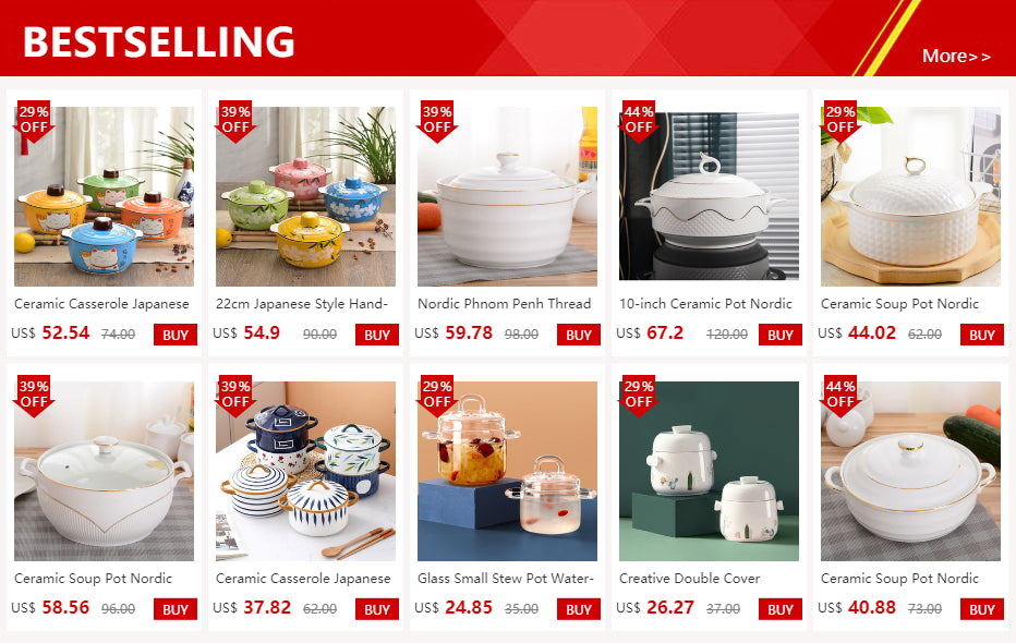 Ceramic Soup Pot Nordic Phnom Penh White Round 2.6L Large Bowl with Lid Cooking Utensils Household Kitchen Supplies Tableware - AMULET RING STORE