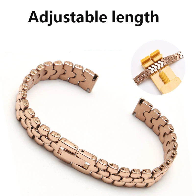 Stainless steel watchband  6mm 8mm 10mm silver golden bracelet Replacement strap for size dial lady's fashion watch Bracelet