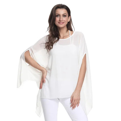 BHflutter 4XL 5XL 6XL Plus Size Women Clothing 2018 Boho Style Batwing Chiffon Summer Dress Mini Casual Beach Dresses Vestidos - AMULET RING STORE