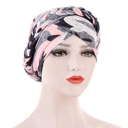 Cotton print muslim turban scarf for women islamic inner hijab caps Arab wrap head scarves femme musulman turbante mujer - AMULET RING STORE