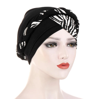 Cotton print muslim turban scarf for women islamic inner hijab caps Arab wrap head scarves femme musulman turbante mujer - AMULET RING STORE