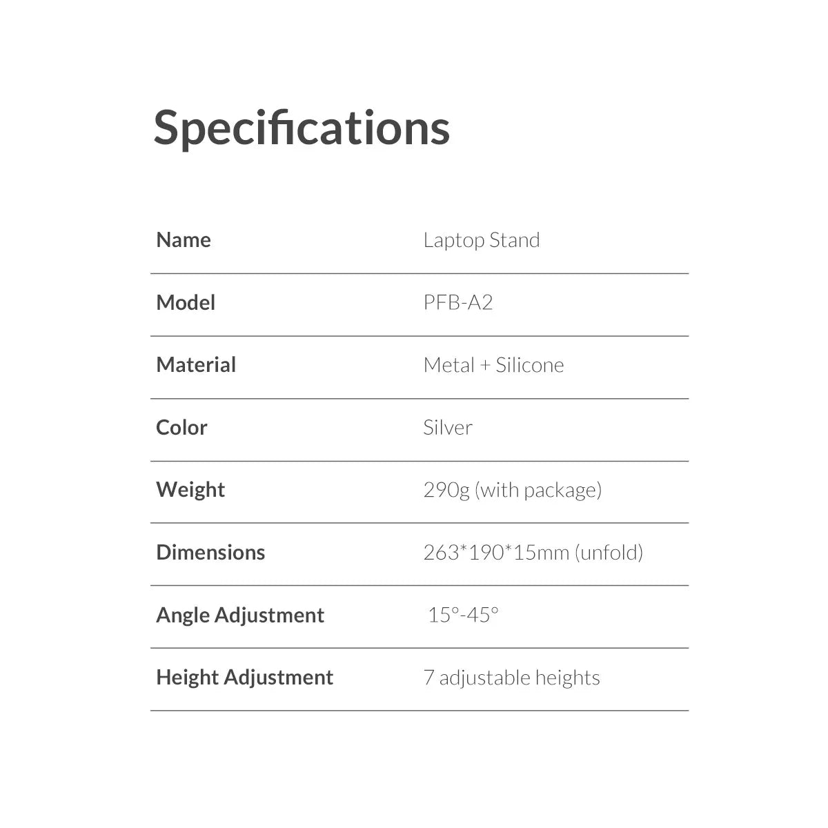 ORICO Foldable Laptop Stand Holder Riser Portable Adjustable Aluminum Notebook Stand Computer Stand 7 Angles for MacBook Tablets - AMULET RING STORE