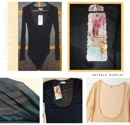 Plus Size 1 Piece Belly Dancing Dancewear Long Sleeves Bellydance Accessories Women Bodysuit Bottoming Shirt Belly Dance Tops