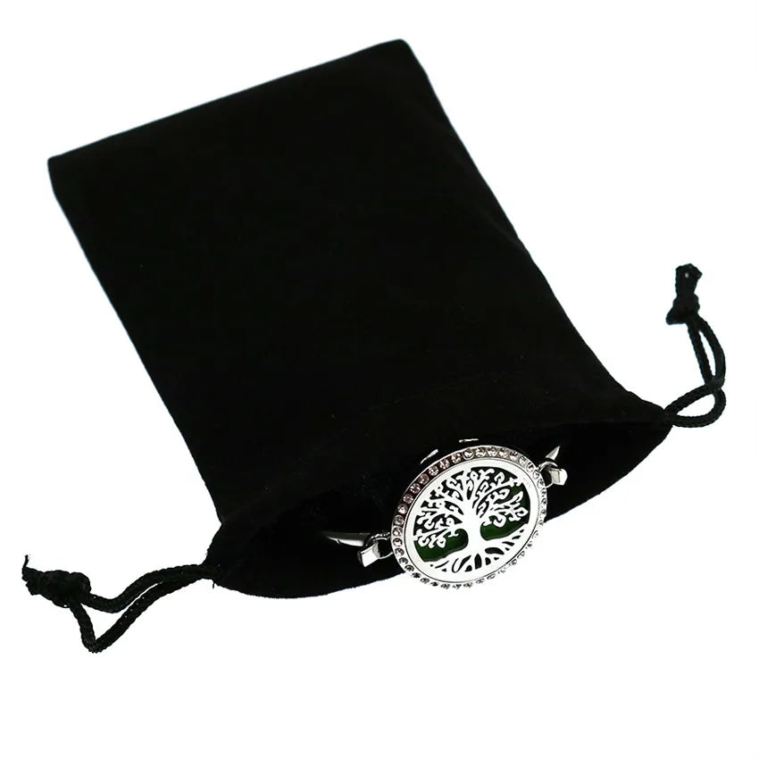 1pc Black Color Velvet Bag Jewelry Packing Velvet Drawstring Pouches Jewelry Gift Bags Display chain ring Packing Bags Gift - AMULET RING STORE