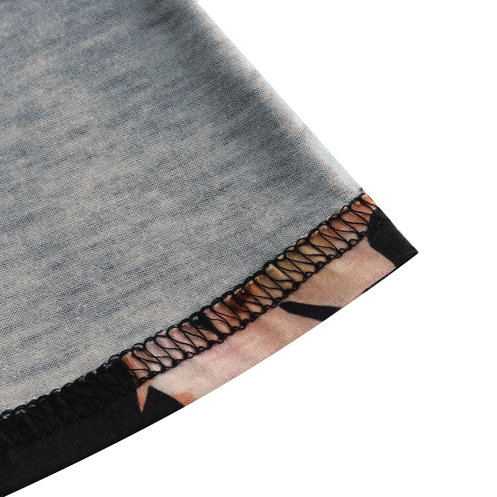 Nice-forever Vintage Elegant Floral Print Pleated Round neck vestidos A-Line Pinup Business Party Women Flare Swing Dress A102