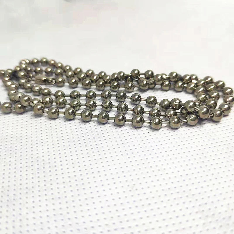 4MM Hypoallergenic Nickel Free Titanium Ball Chain for Sensitive Skin | Itchy Neck No More | Safe for Everyone