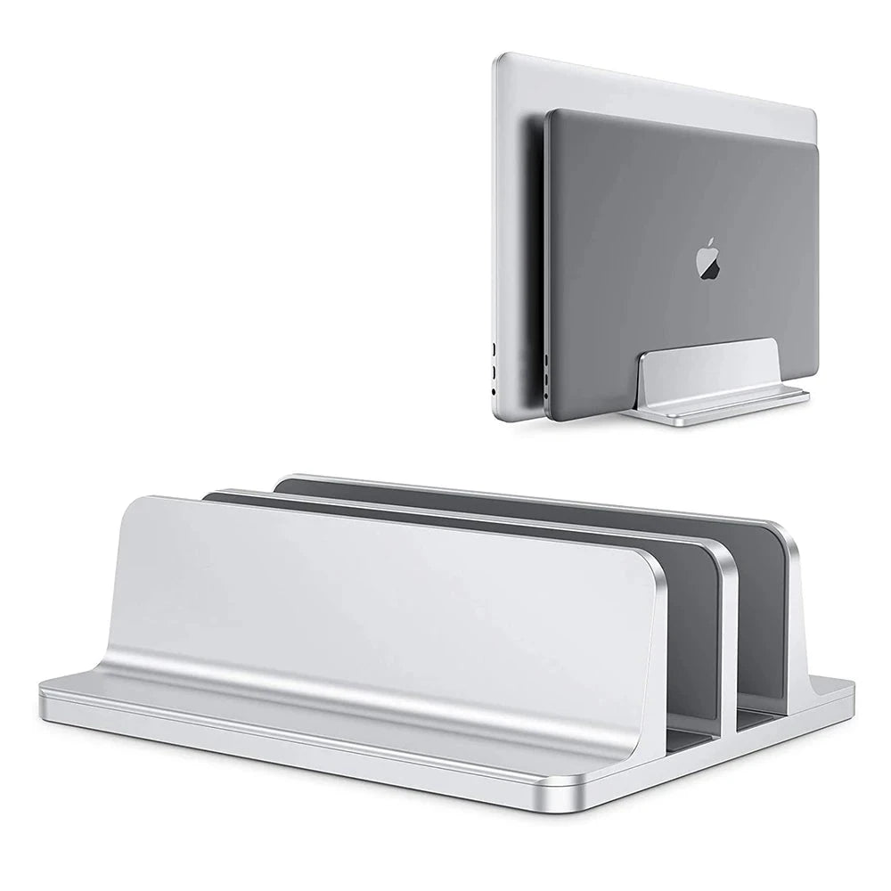 Vertical Laptop Stand Aluminium Adjustable Portable Notebook Mount Support Base Holder For MacBook Pro Air Accessory Book Holder - AMULET RING STORE