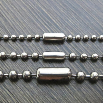 4MM Hypoallergenic Nickel Free Titanium Ball Chain for Sensitive Skin | Itchy Neck No More | Safe for Everyone