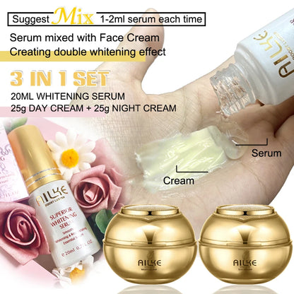 AILKE Whitening Skin Care Set, Reduce Wrinkles, Dark Spots, Anti-Aging, Women Wholesalers Beauty Cosmetics for All Skin Types - AMULET RING STORE