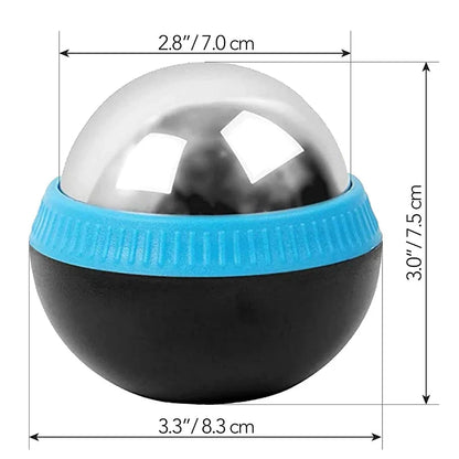 Hot/Cold Massage Roller Ball Stainless Steel Body Therapy Ice Roller Pain Relief  Deep Tissue Massage Balls Body Face Massager