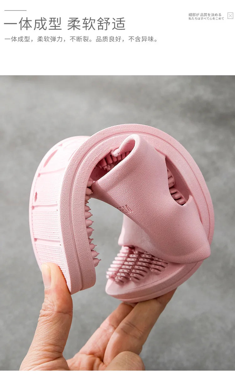 Reflexology Foot Massage Slippers Bath Slippers Tension Relief Acupuncture Feet Massager Household Slipper Foot Health Care - AMULET RING STORE