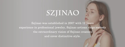 Szjinao Luxury Gold Pendant For Women Real 925 Sterling Silver Shiny Blue Sapphire With Cubic Zirconia Gemstone Fine Jewelery